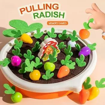 24 шт. забавная игрушка для сбора урожая моркови, игра на память, классификация цветов, соответствующие развивающие игрушки, для детей 3, 4, 5, 6 лет