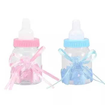 24 шт. заполняемых бутылок сладкие конфеты коробка подарок для украшения вечеринки по случаю рождения ребенка Pink