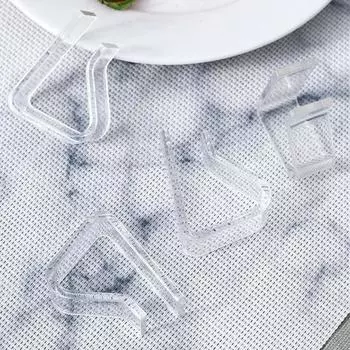 24 шт. зажимы для скатертей прозрачные эластичные утолщенные противоскользящие ветрозащитные держатели для чехлов для стола для рождественских, свадебных, вечеринок, кемпинга L
