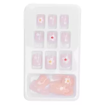 24 шт. женские накладные ногти полное покрытие клей на ногтях накладные ногти маникюрный инструмент P151