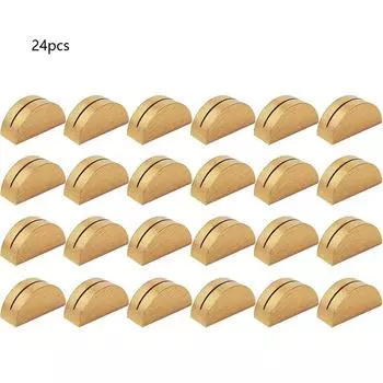 24 шт. Золотые деревянные держатели для рассадочных карточек для свадебной вечеринки, украшения ресторана