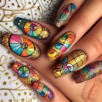 24 штуки накладных ногтей французского стиля, акриловые ногти, глянцевые искусственные ногти, полное покрытие, наклейки для ногтей для женщин и девушек