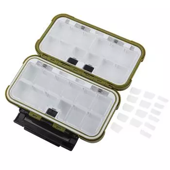 24 слота для рыболовных снастей, аксессуары, снаряжение, хранение, водонепроницаемый ящик, цвет армейский зеленый