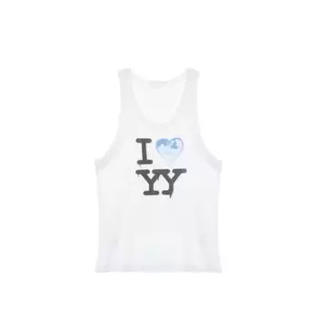 24 Spring and Summer New Pure Cotton Print Sleeveless Vest Sling Figure 3 L