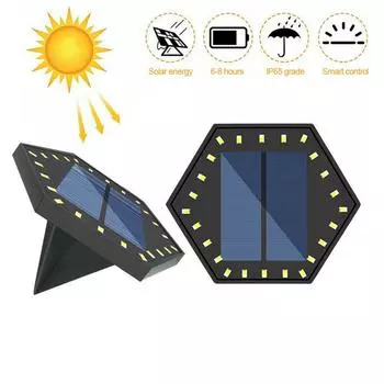 24 светодиода, водонепроницаемый солнечный светодиодный светильник, подземный светильник, уличное декоративное освещение