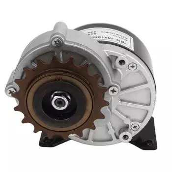 24 В 250 Вт редукторный электродвигатель с высоким крутящим моментом 3300 об/мин щеточный двигатель с 18 зубчатой звездочкой для электровелосипеда