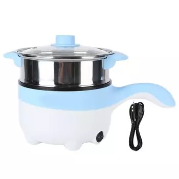 24 В автомобильная электрическая плита для приготовления пищи объемом 2 л, многофункциональная электрическая сковорода с пароваркой из нержавеющей стали с зарядной базой для прикуривателя для дороги