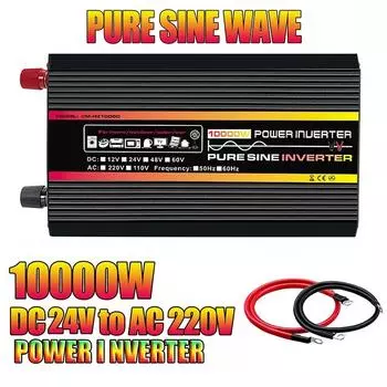 24 В в 220 В 50 Гц Чистая синусоида Инвертор Солнечная система/Панель/Дом/На открытом воздухе/Автодом/Кемпинг Преобразователь напряжения Автомобильные инверторы-Тип 2