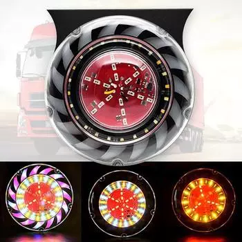 24 В задний фонарь для грузовика, мигающий светодиодный водонепроницаемый стробоскоп, динамический потоковый свет, сигнальная лампа для автомобилей Van SUV Style01