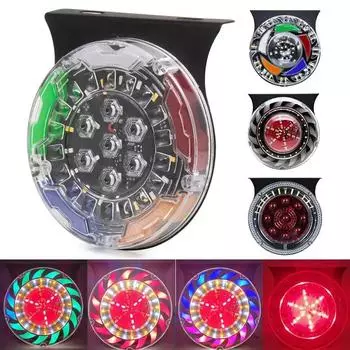 24 В задний фонарь для грузовика, мигающий светодиодный фонарь, водонепроницаемый стробоскоп, динамический потоковый свет, сигнальная лампа для автомобилей Van SUV