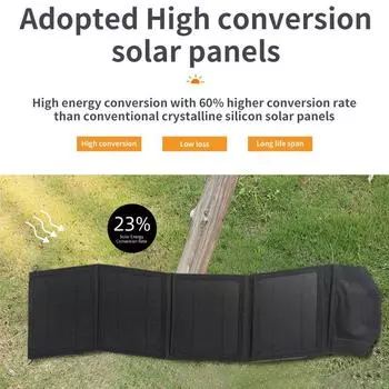 24 Вт 18 В солнечная складная сумка портативная зарядная плата наружный мобильный источник питания солнечная фотоэлектрическая панель USB водонепроницаемый пылезащитный