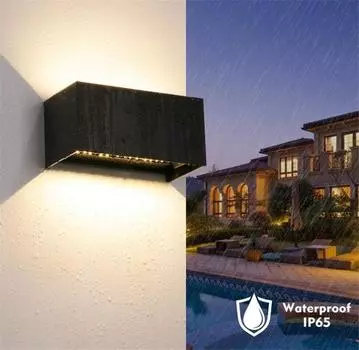 24 Вт современный светодиодный настенный светильник AC85-265V водонепроницаемый IP65 наружное освещение сад крыльцо настенный светильник внутреннее украшение бра NR-323 24W