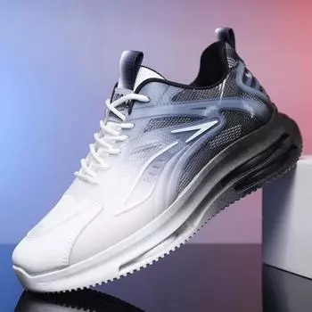 24 весенних тренда, новые мужские туфли, дышащая ткань, спортивная повседневная обувь, нескользящая и износостойкая, на толстой подошве, папины туфли 39