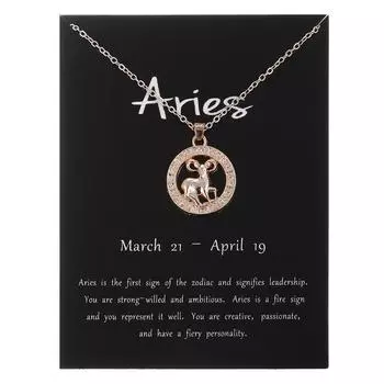 24 вида ювелирных изделий, розовое золото, ожерелье с тремя круглыми подвесками в виде двенадцати знаков зодиака