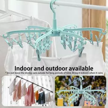 24 зажима складная сушилка для белья вращающаяся вешалка ветрозащитная стойка для сушки носков нижнее белье сушилка для домашнего хранения бельевая стойка новая дропшиппинг