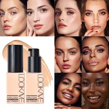 24Hours Foundation Hd Full Cover Matte Liquid Bb Cream Матовый натуральный водостойкий макияж для лица