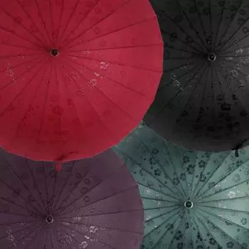 24K hand open in contact with water flowering umbrella oversized double umbrella business pole umbrella high-end handle umbrella 60cm*24K