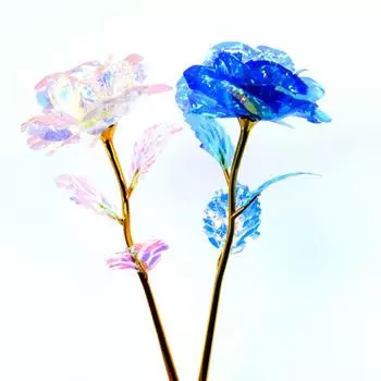 24K золотая фольга цветные золотые розы высокое качество китайский подарок на день святого валентина для жены подруги букет на день рождения подарок на день матери