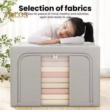 24л ящик для хранения одежды складной контейнер для хранения одеял с прозрачным окном и двусторонней молнией для B серый