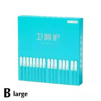24Pcs/box Small/Large Disposable Ear Swabs Ear Cleaner Silicone Sticky Earwax Remover Stick Sticky Soft Ear Wax Removal Tool