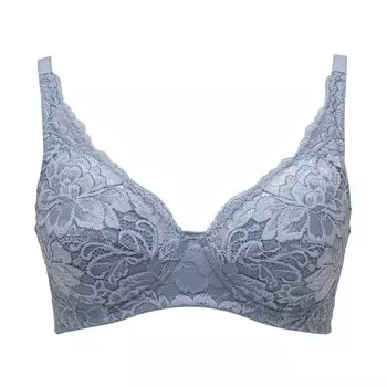 24SFB537 Hyacinth Blue Stylish Wireless Full Cup Ladies that Gently Supports You [Lucien]