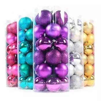 24шт круглые елочные украшения висячие украшения для дома и вечеринки шары безделушки фиолетовый