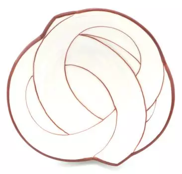 24to3 Nishitomi Ceramics Arita Ware Plate Takiyo Kiln Knot Small Bowl Bowl Plate Диаметр приблизительно 12 см Welcome Spring New Year Tableware Made