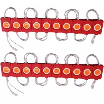 24V Truck LED Marker, Side Lamp, Connection, Tire Light, Large, Work, Decorated Tape, COB, 20 pieces