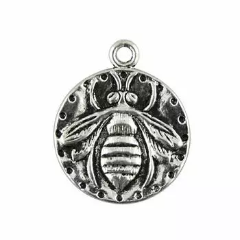 24x20 мм Подвески в виде пчелы антикварного серебряного цвета, брендовые ювелирные изделия: WYISYWG 4 шт.