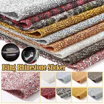 24x40 см Стеклянные Стразы Отделка Наклейки Листы Самоклеящиеся Наклейки Для Сверления Сверла Аппликация Сделай Сам Одежда Дом Автомобиль Декор Ремесла
