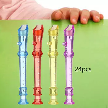 24x 6 Holes Flute for Kids Portable Musical Instruments Soprano Party Favors , Gifts