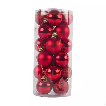 24x Christmas Balls Ornaments Decorative for Xmas Tree Party Favor Holidays