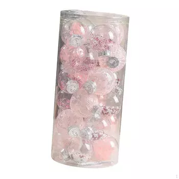 24x Рождественские шары, украшения, безделушки, 6 см, подвесные шары, Рождество для вечеринки