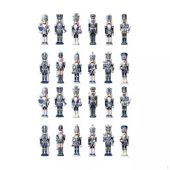 24x рождественские Щелкунчики, деревянные украшения, елочные украшения Щелкунчики