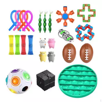 24x шарика Fidget Marbles, плетеная сетка