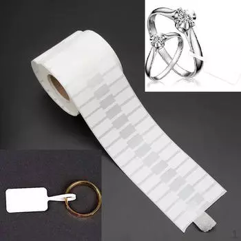 2500 шт. Ювелирные изделия ценники этикетки маленькие водонепроницаемые кольца ожерелье Non Adhesive Middle