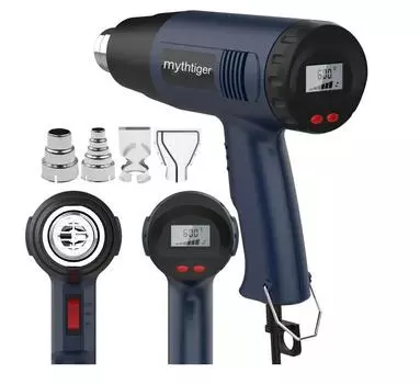 2500 Вт 220 В ЖК-дисплей промышленный электрический фен регулятор температуры фен для сварки EU синий