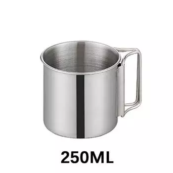 250/350/500 мл Кружка для кемпинга Портативный карабин s Уличная чашка для воды с складной ручкой Кухонная посуда из нержавеющей стали 1L