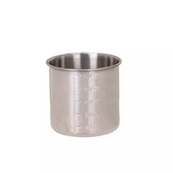 250/350 мл Мерный стакан из нержавеющей стали со шкалой Чашки-контейнеры для риса Мерный держатель Лаборатория 250ML