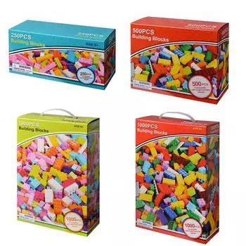 250/500/1000 шт. строительные блоки креативные образовательные строительные блоки DIY строительные блоки игрушки для детей подарок на день рождения