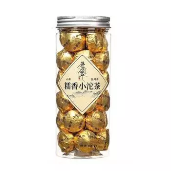 250 г/банка спелого чая пуэр, маленький Туоча, аромат клейкого риса, чай Пуэр, приготовленный чай