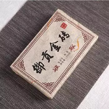 250 г Юньнаньский пуэр кирпичный чай Yugong Golden Buds спелый чай пуэр Приготовленный чай пуэр