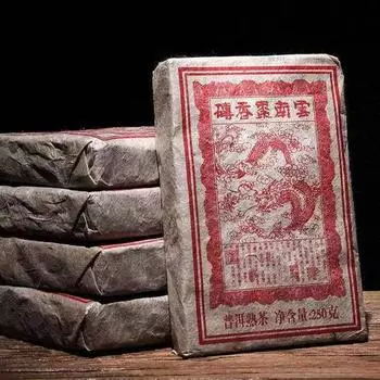 250 г китайский приготовленный пуэр мармелад сладкий чай кирпичный черный чай Юньнань спелый чай пуэр