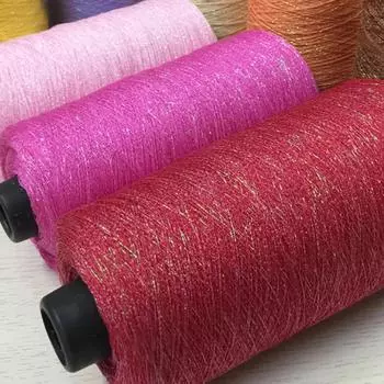 250 г Красивая блестящая льняная пряжа золотого и серебряного цвета для ручного вязания крючком, тонкая швейная нить для летнего кардигана, накидки