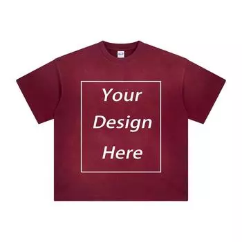 250 г/м 100% хлопок стираная футболка с индивидуальным рисунком принт мужские футболки персонализированная футболка S