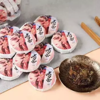 250 г Мини Фудинг Старый Белый Чайный Торт Портативный Цельный Одна Чашка Шумей Белый Чай