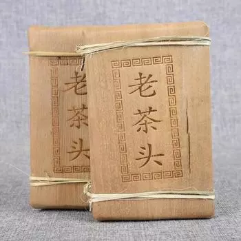 250 г Натуральный черный чай Чай Пуэр Старая чайная головка Золотой бутон Кирпич Спелый чайный кирпичик