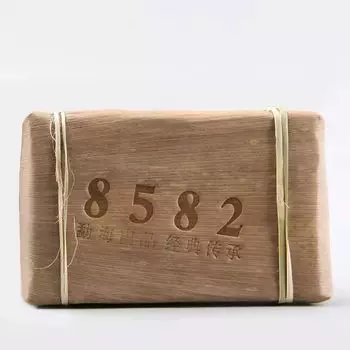 250 г сырого чая Пуэр из Юньнани Brick Menghai 8582 Чай Пуэр из древнего дерева Зеленый чай