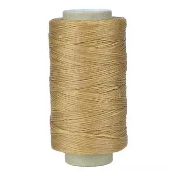 250 метров 150D кожа ремесла плоские швейные нитки ручная строчка вощеная нить (Естественный цвет)