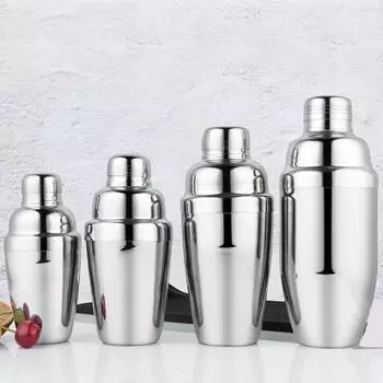 250 мл/750 мл 1 шт. серебряное зеркало в японском стиле из нержавеющей стали шейкер для коктейлей барный шейкер бармен инструменты барные аксессуары набор посуды 250ML серебряный